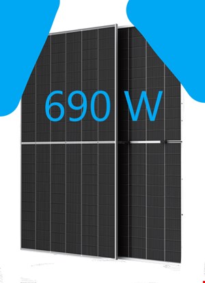   پنل خورشیدی 690 وات مونو کریستال بای فیشیال برند Trina Solar